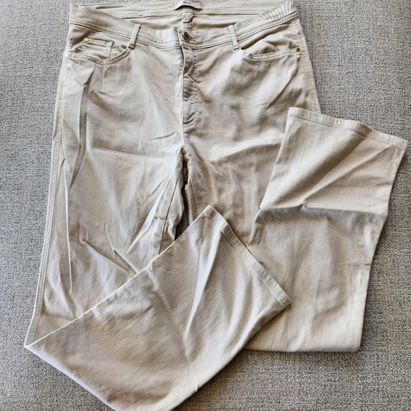 BRAX Ladies Mary Pants Casual Size 36x32 Khaki - Picture 2 of 8